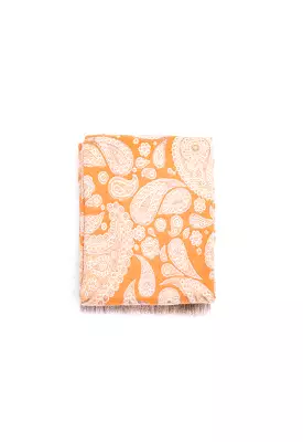 All Over Printed Frayed Edges Winter Pashmina