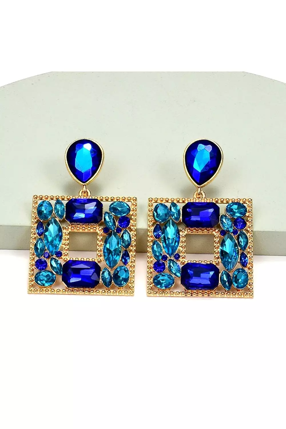 ANGLES & DEMONS EARRINGS BLUE