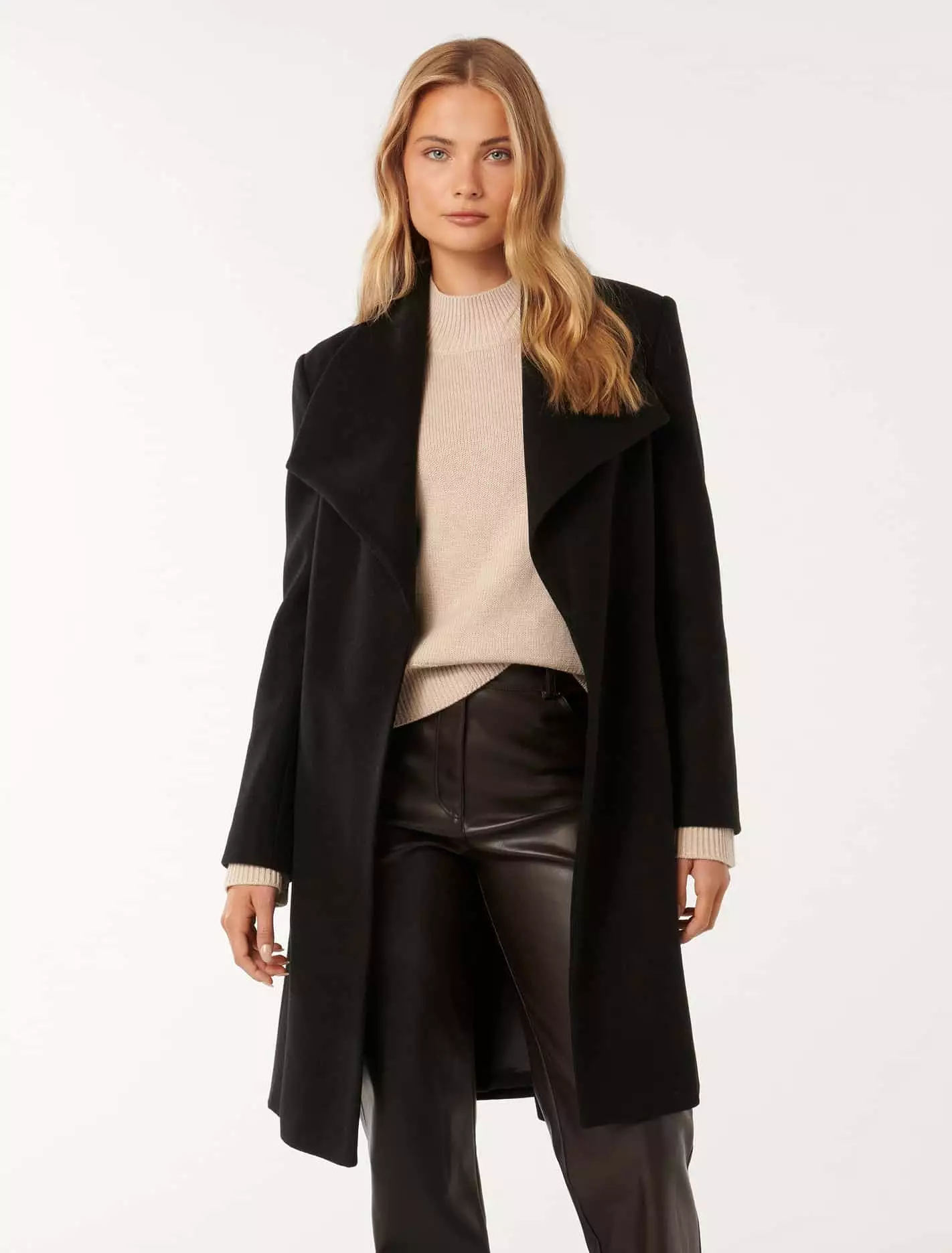 Annika Shawl Collar Wrap Coat