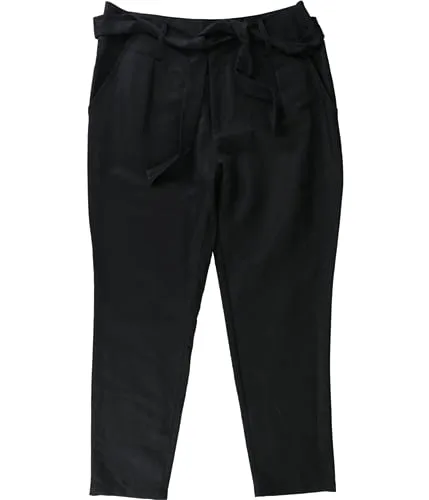 Avec Womens Tie-Waist Casual Trouser Pants