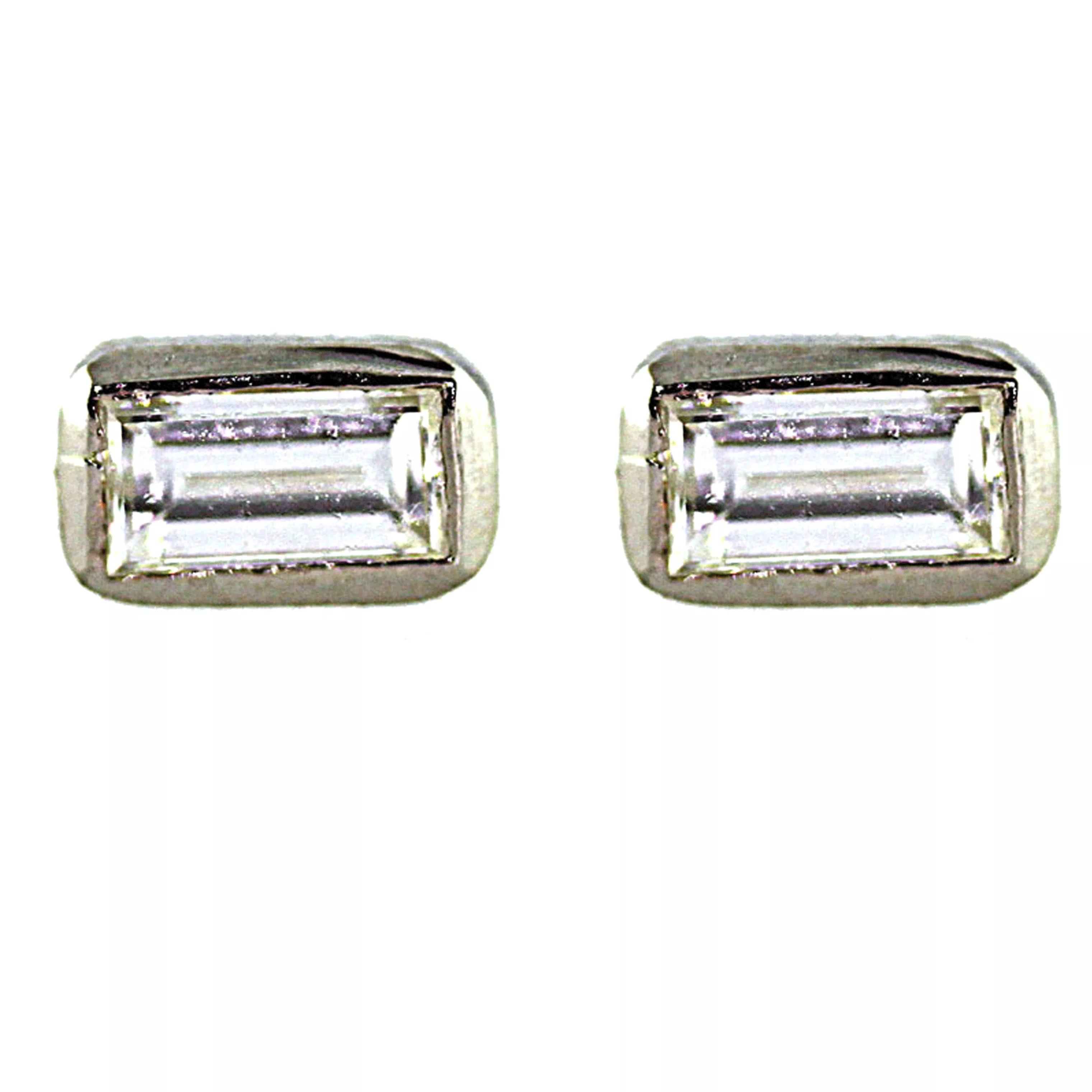 Baguette Sapphire Stud earrings