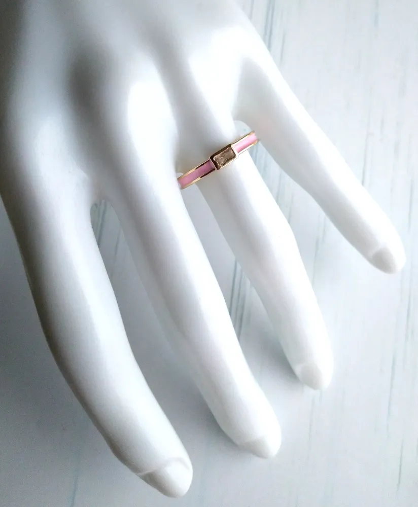 Bandeau Enamel Bypass Rings