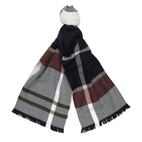 Barbour Womens Blair Tartan Scarf Midnight