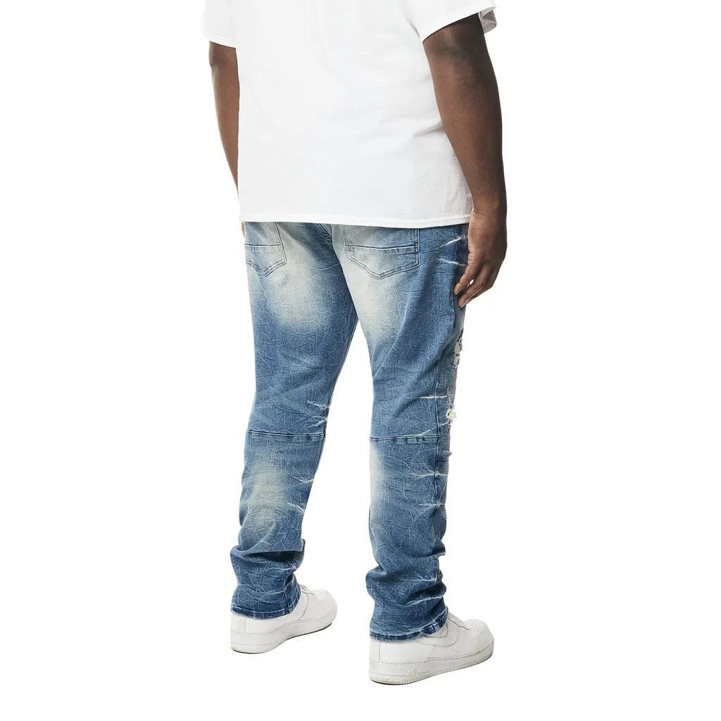 Big and Tall - Wave Effect Jeans - Clairmont Blue