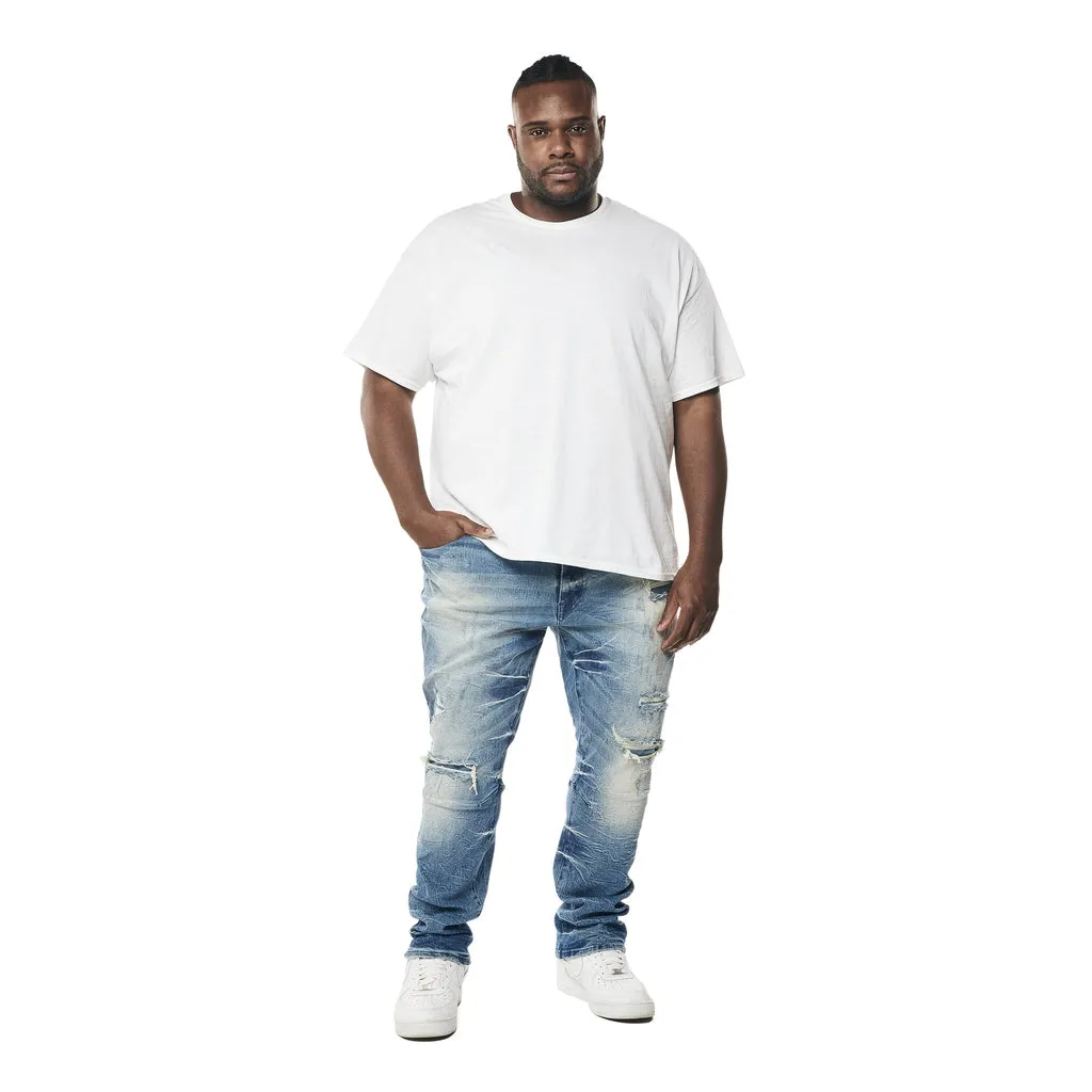 Big and Tall - Wave Effect Jeans - Clairmont Blue