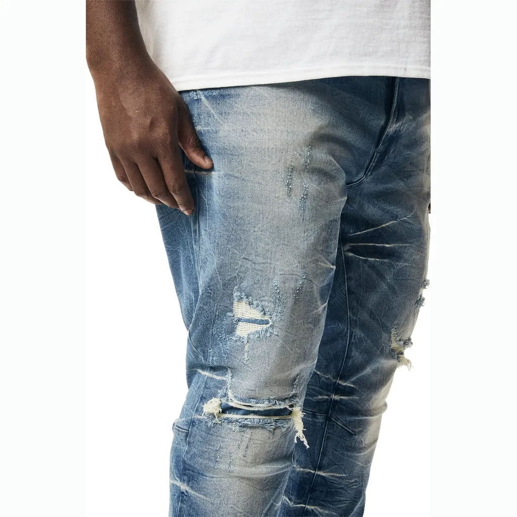 Big and Tall - Wave Effect Jeans - Clairmont Blue