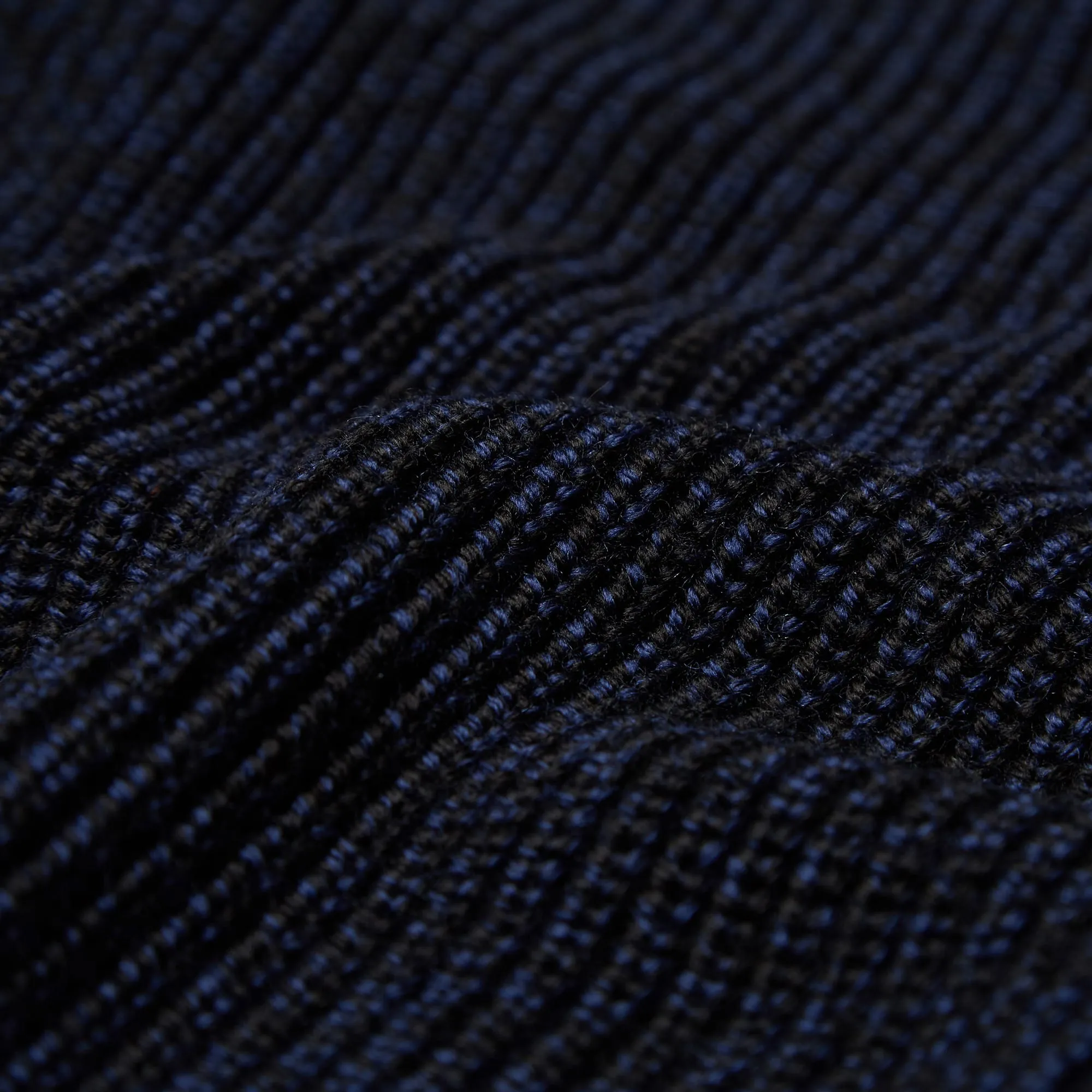 Bleu de Paname Shawl Collar KnitIndigo