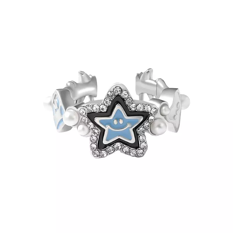 Blue Star Rings