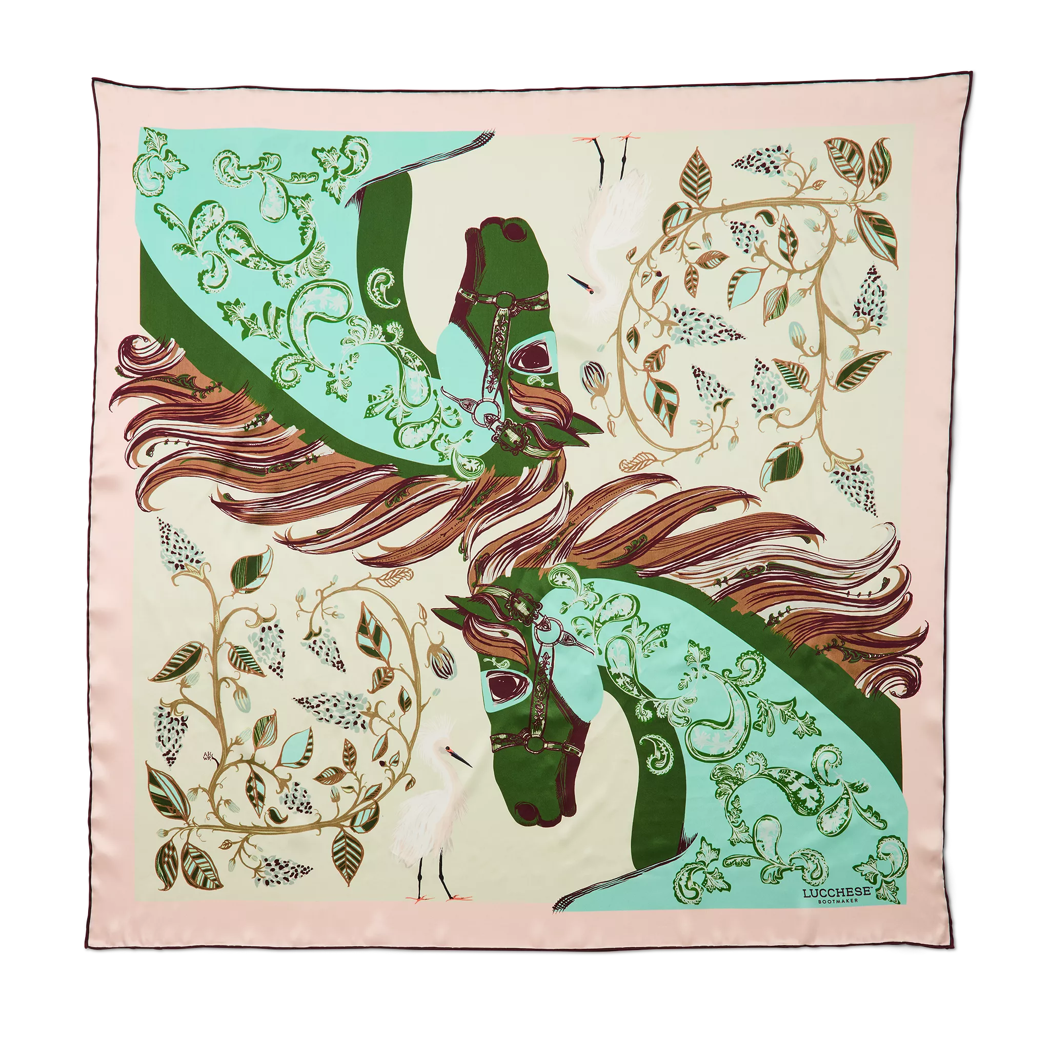 Cavalry Scarf :: Pink/Mint