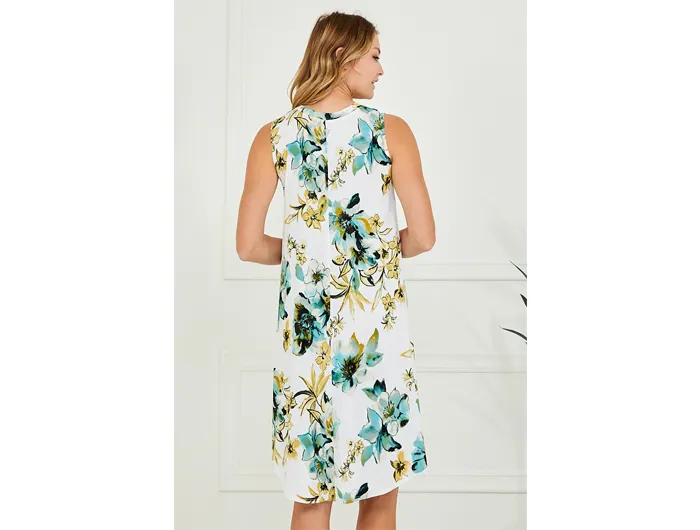 Chris & Carol Women's Floral High-Low Tank Dress