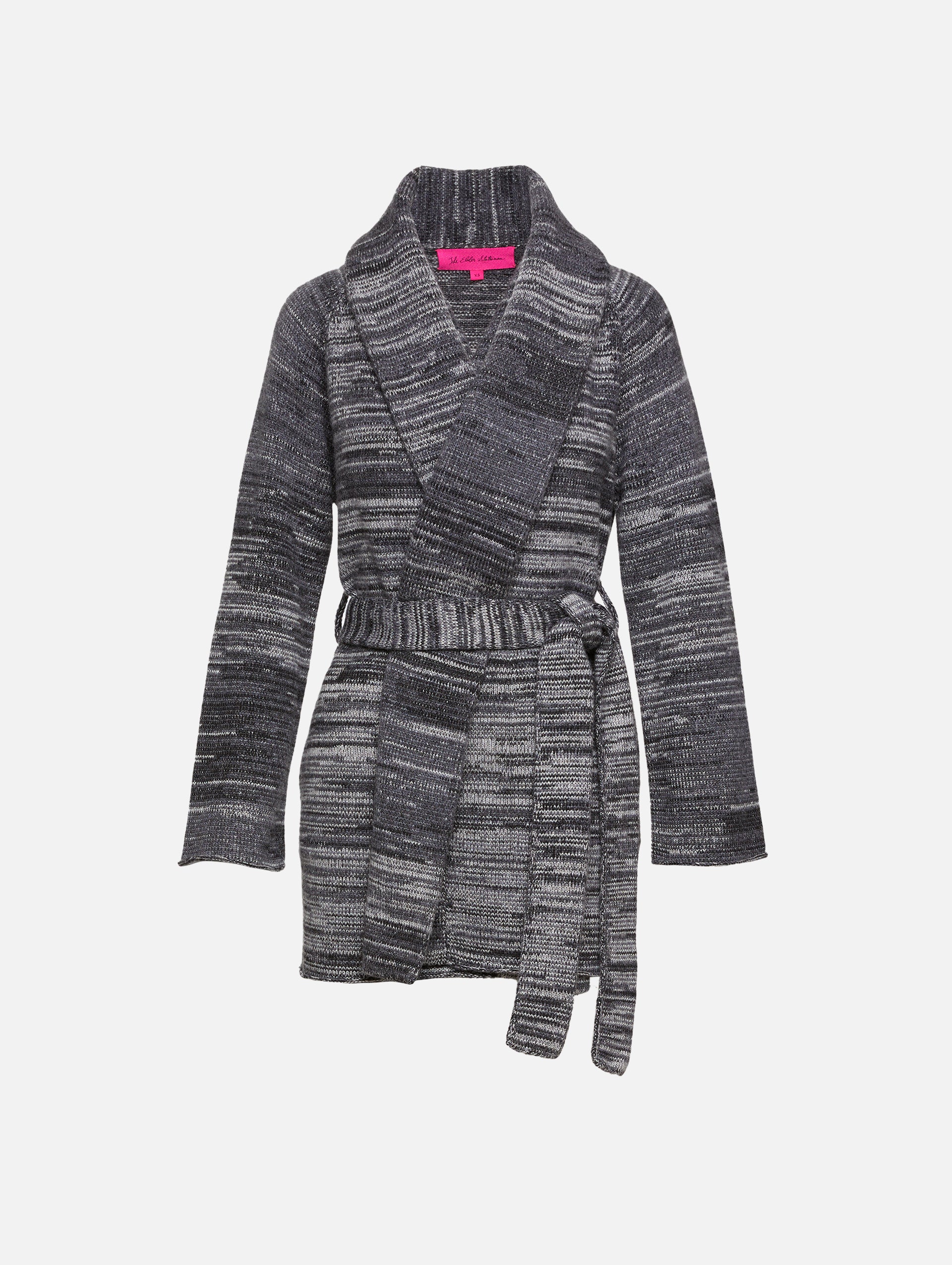 Cosmic Stripe Belted Cardigan