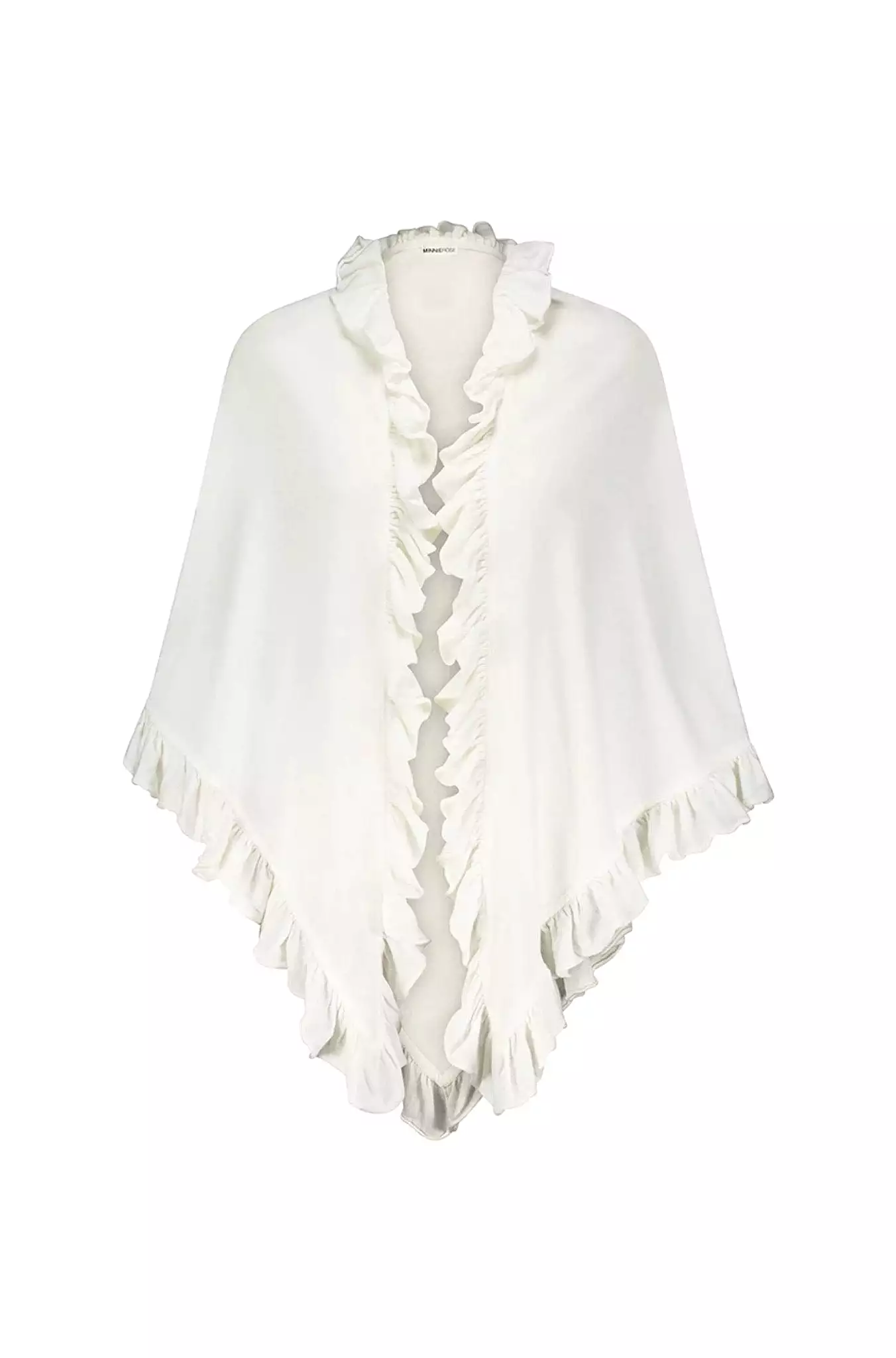 Cotton Cashmere Ruffle Shawl