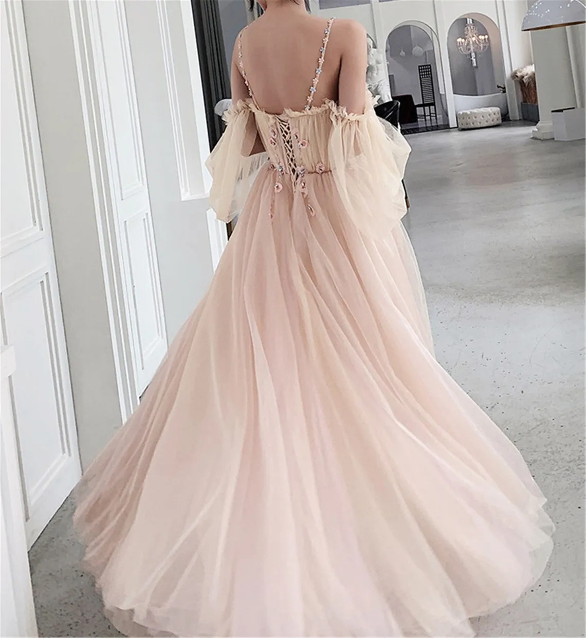 Cute Pink  Spaghetti Strap Bridesmaid Dress Prom Dress, Dreamy A-Line Graduation Dress