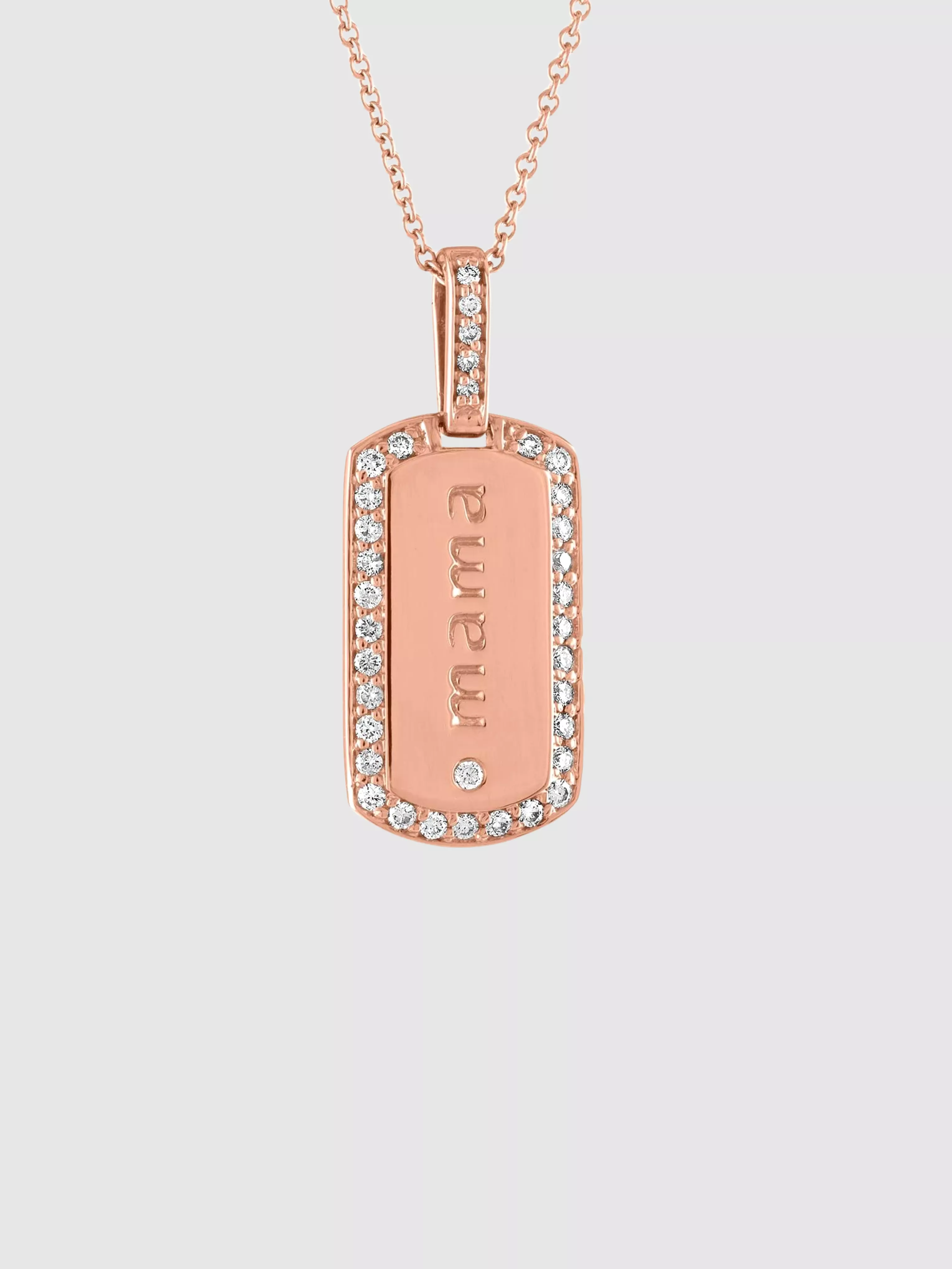 Dara Charm Dog Tag Necklace