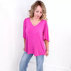 Dear Scarlett Cali Blouse in Magenta