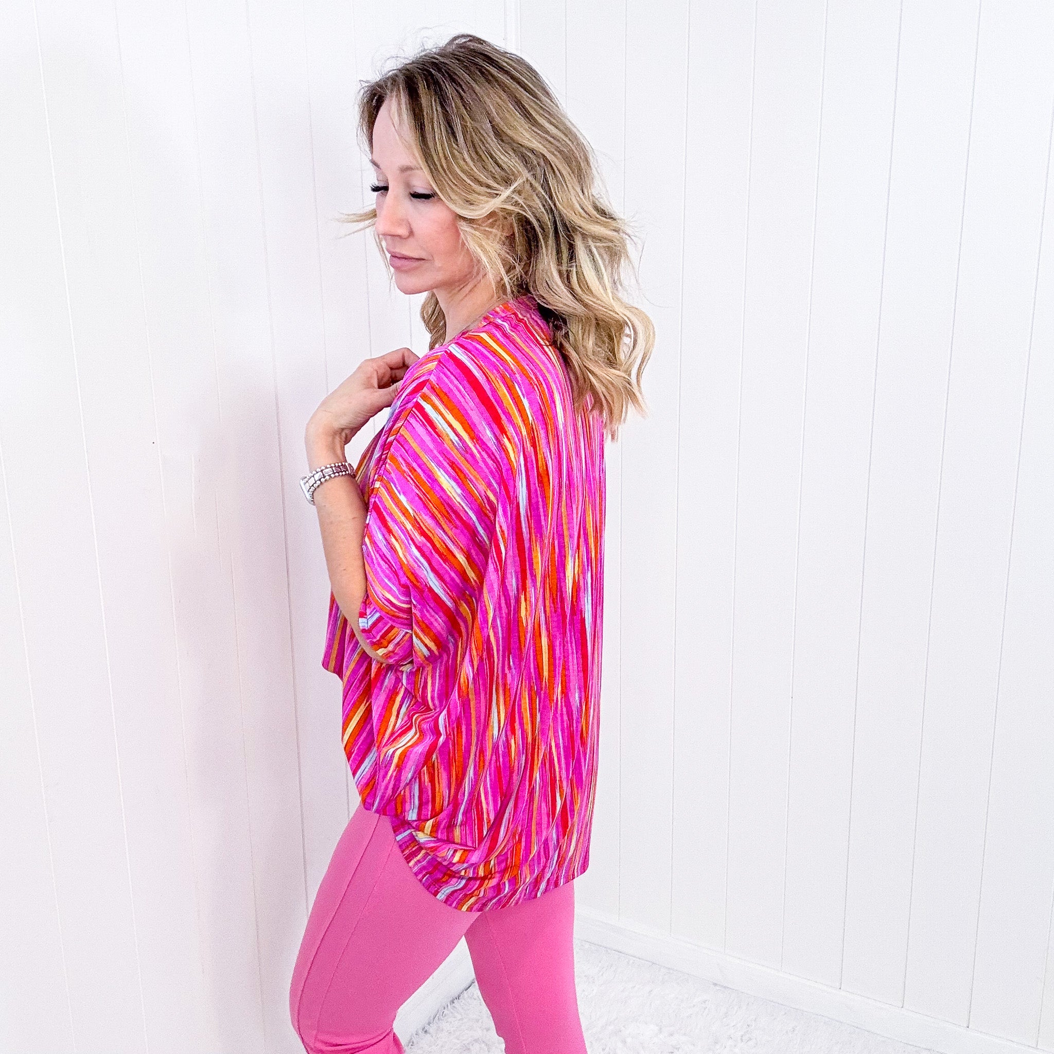 Dear Scarlett Essential Blouse in Magenta Kaleidoscope