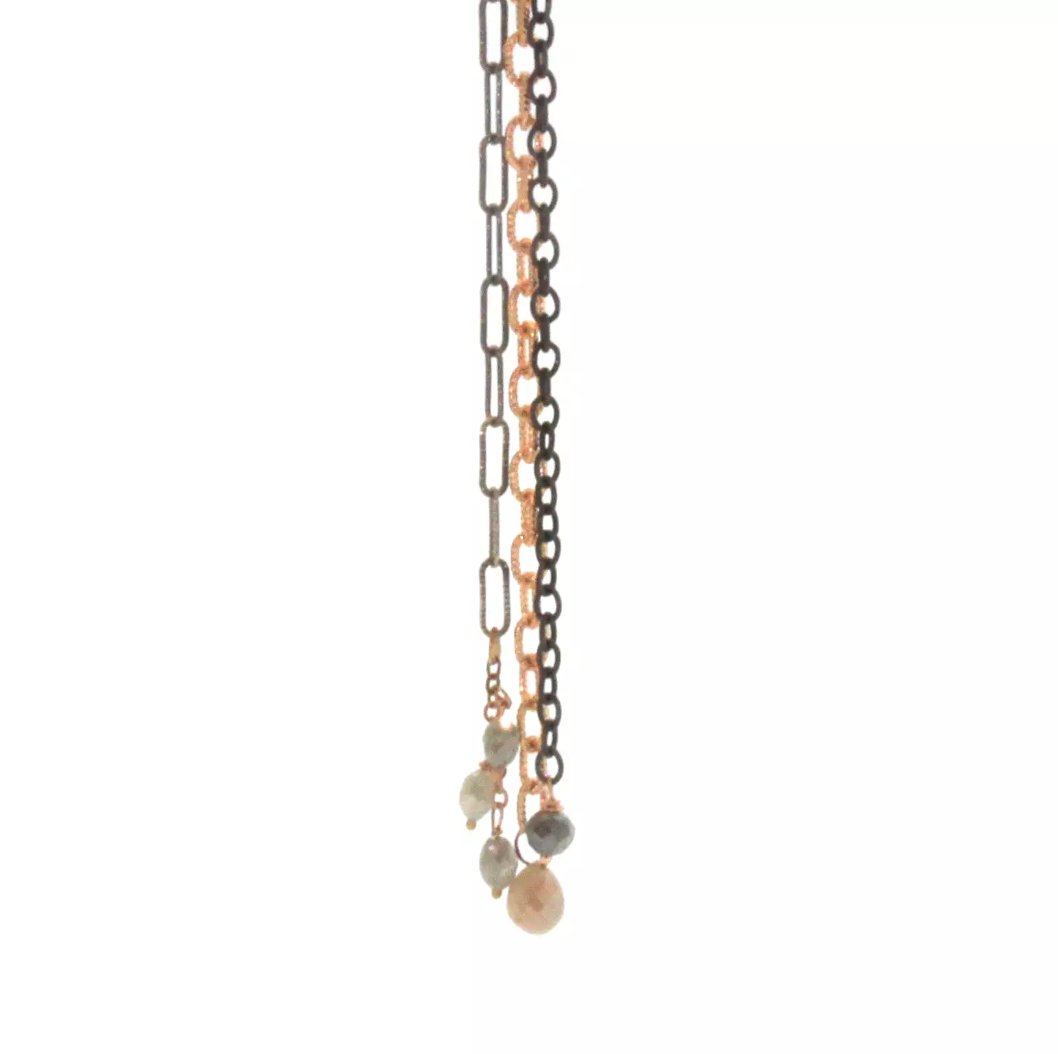 Diamond & Sapphire Mixed Chain Necklace