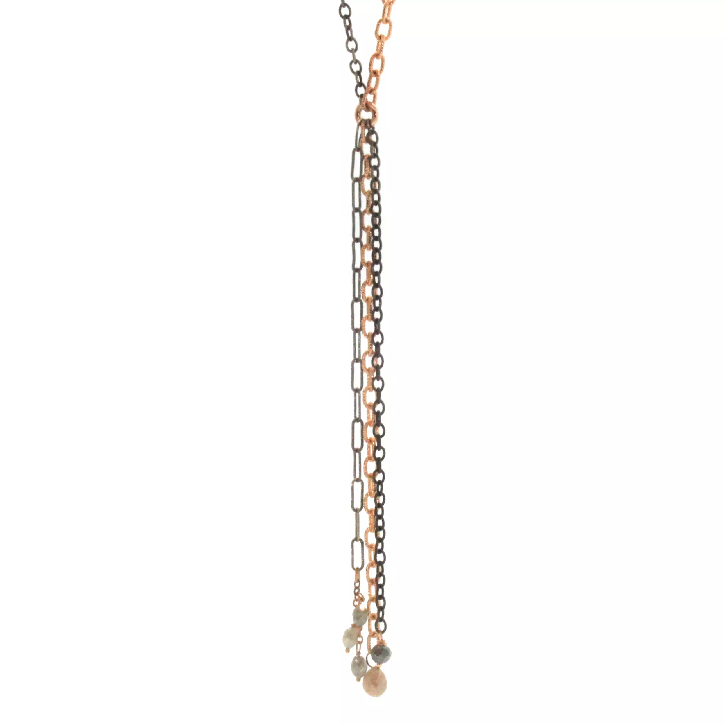 Diamond & Sapphire Mixed Chain Necklace