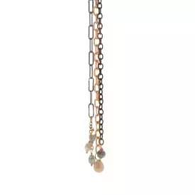 Diamond & Sapphire Mixed Chain Necklace