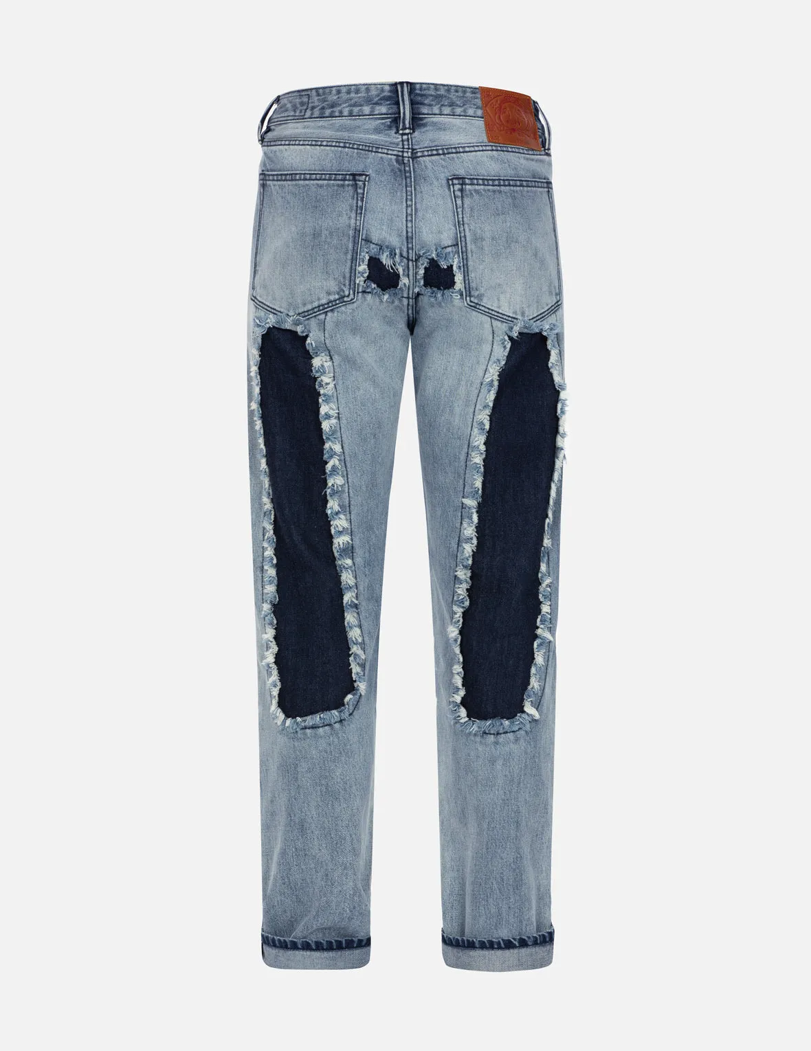 Distressed Daicock Straight Fit Washed Jeans