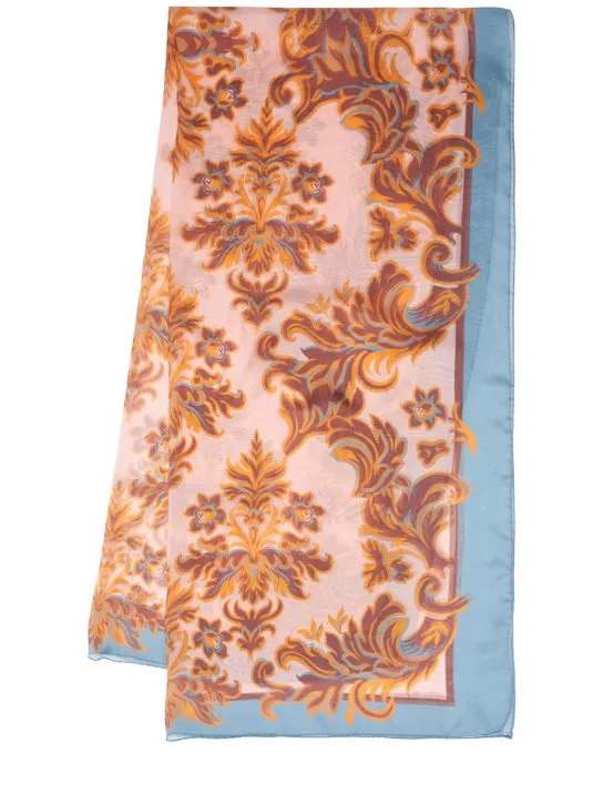 Etro   Printed silk scarf 