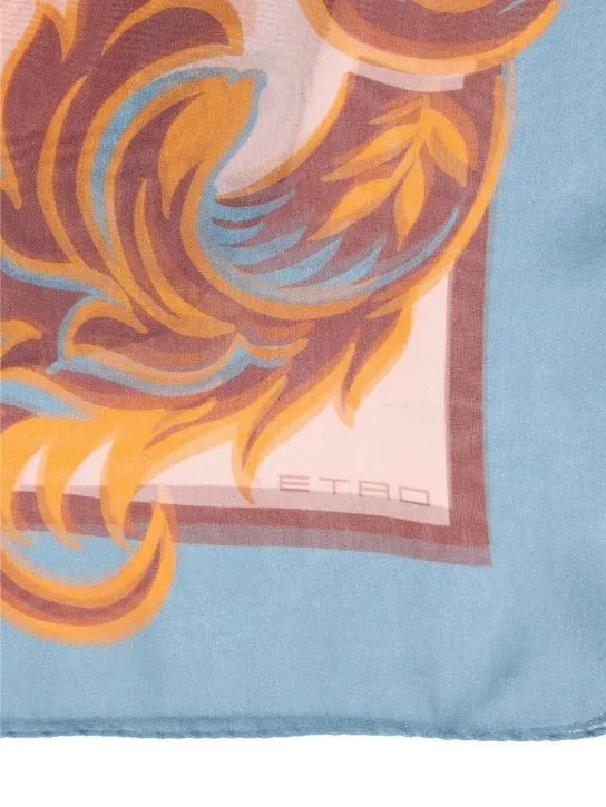 Etro   Printed silk scarf 