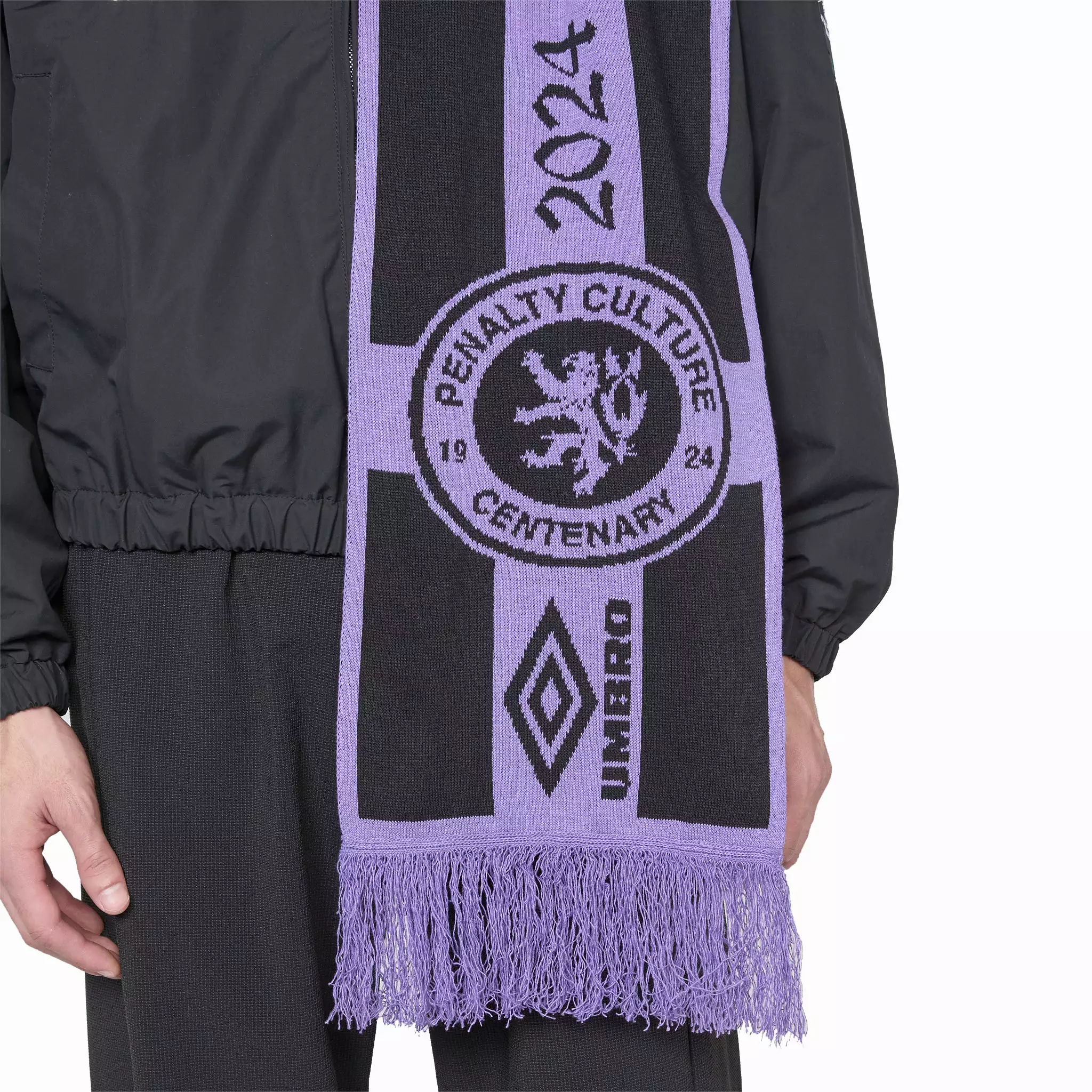 Eye Scarf England Black Purple