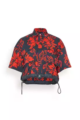 Floral Print Shirt in Red