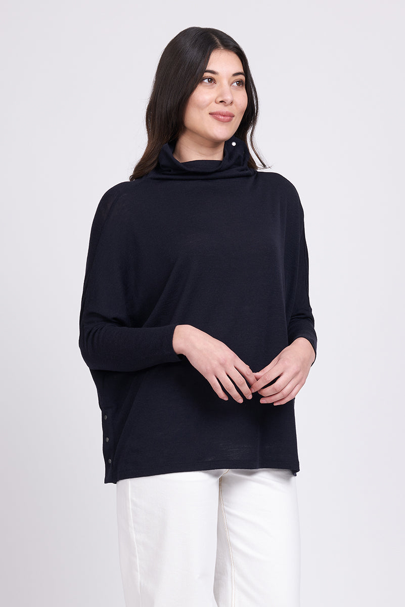 Foil - Pop It on Top - Merino Sweater - Navy