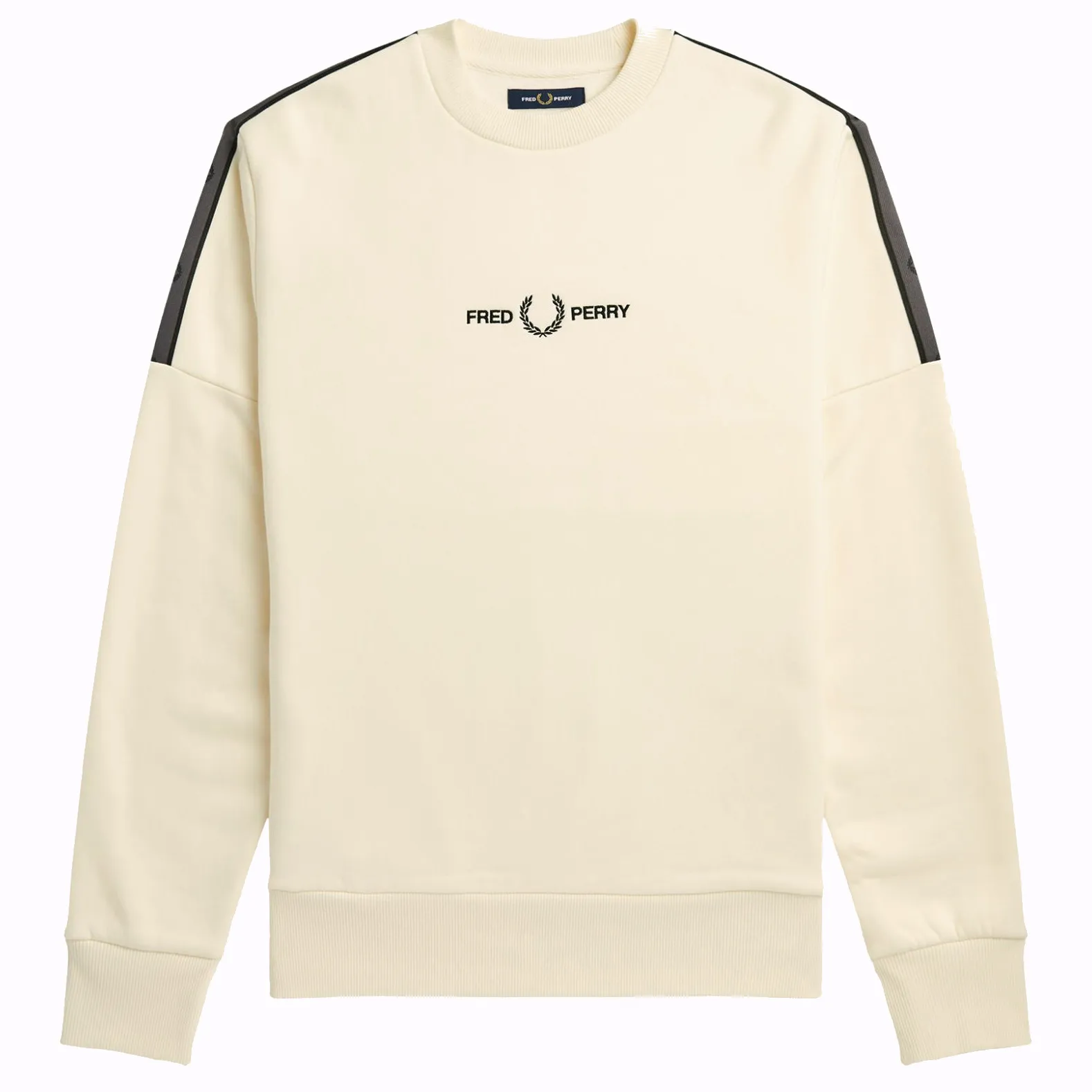 Fred Perry - Taped Crew Neck Sweater - Ecru