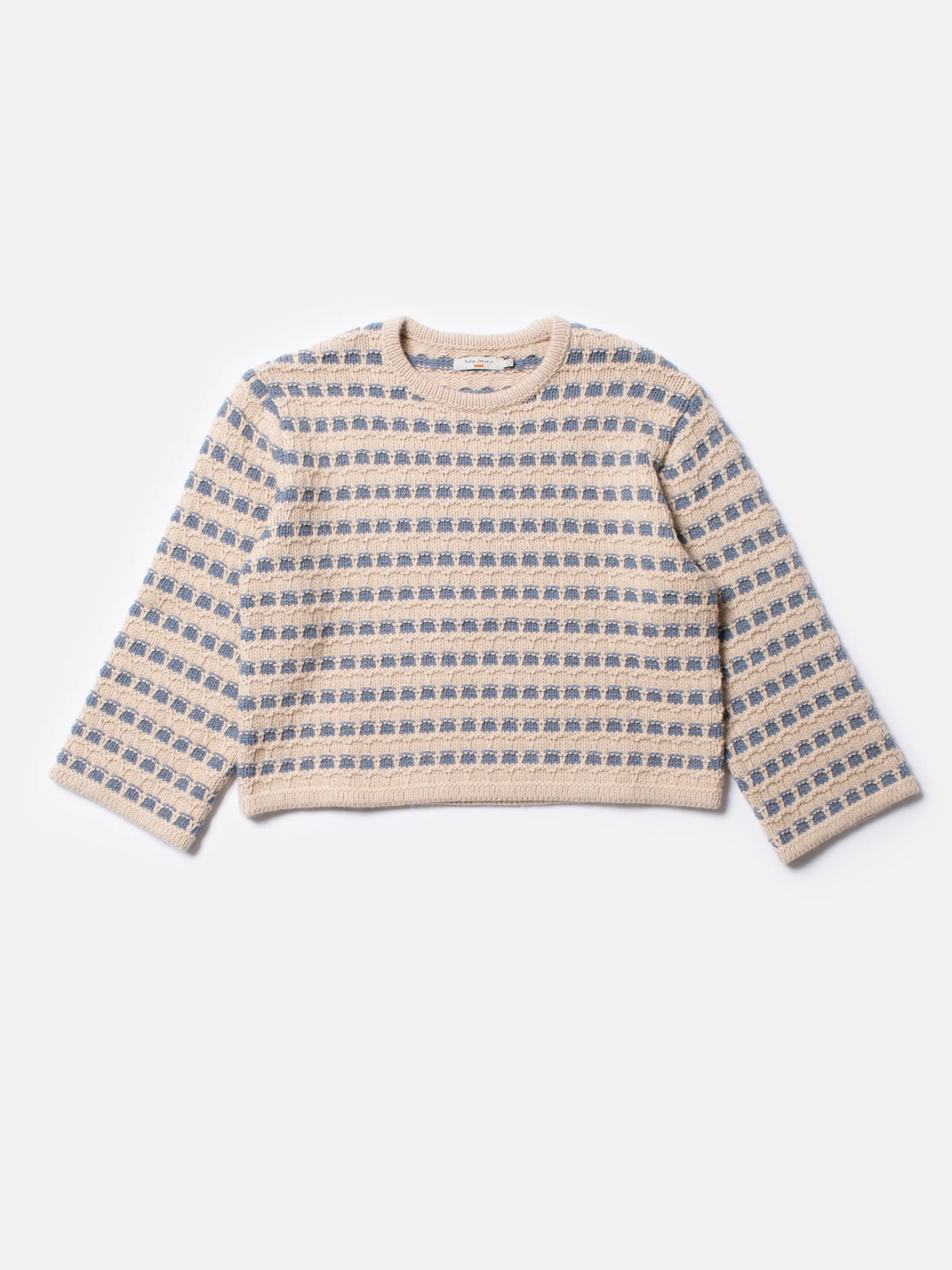 Gerd Striped Knit Sweater Blue/Beige