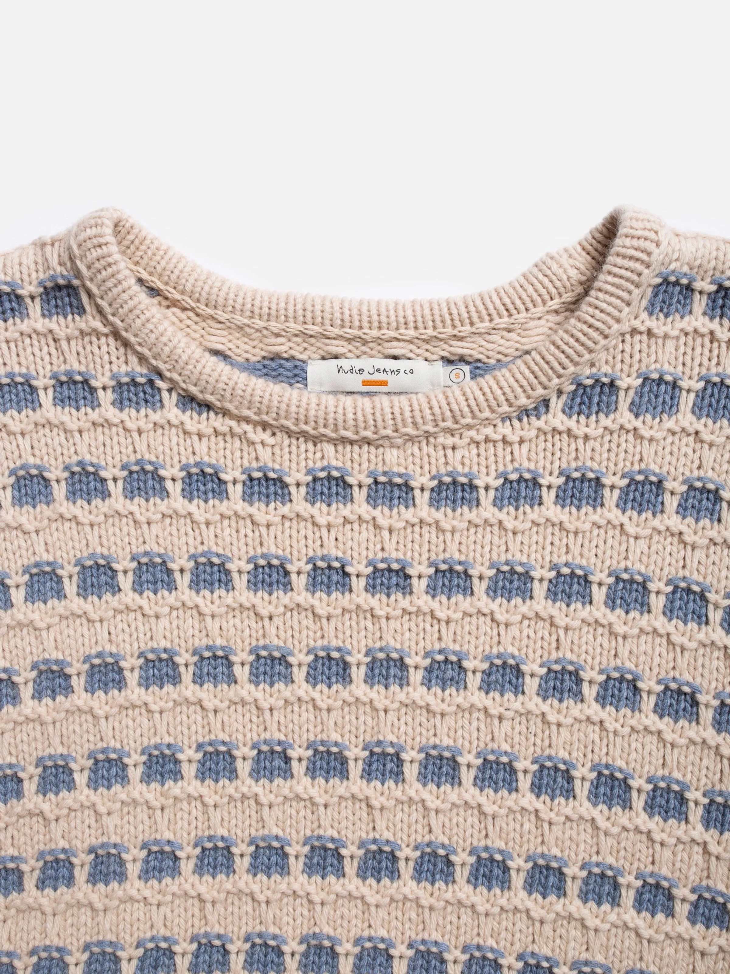 Gerd Striped Knit Sweater Blue/Beige