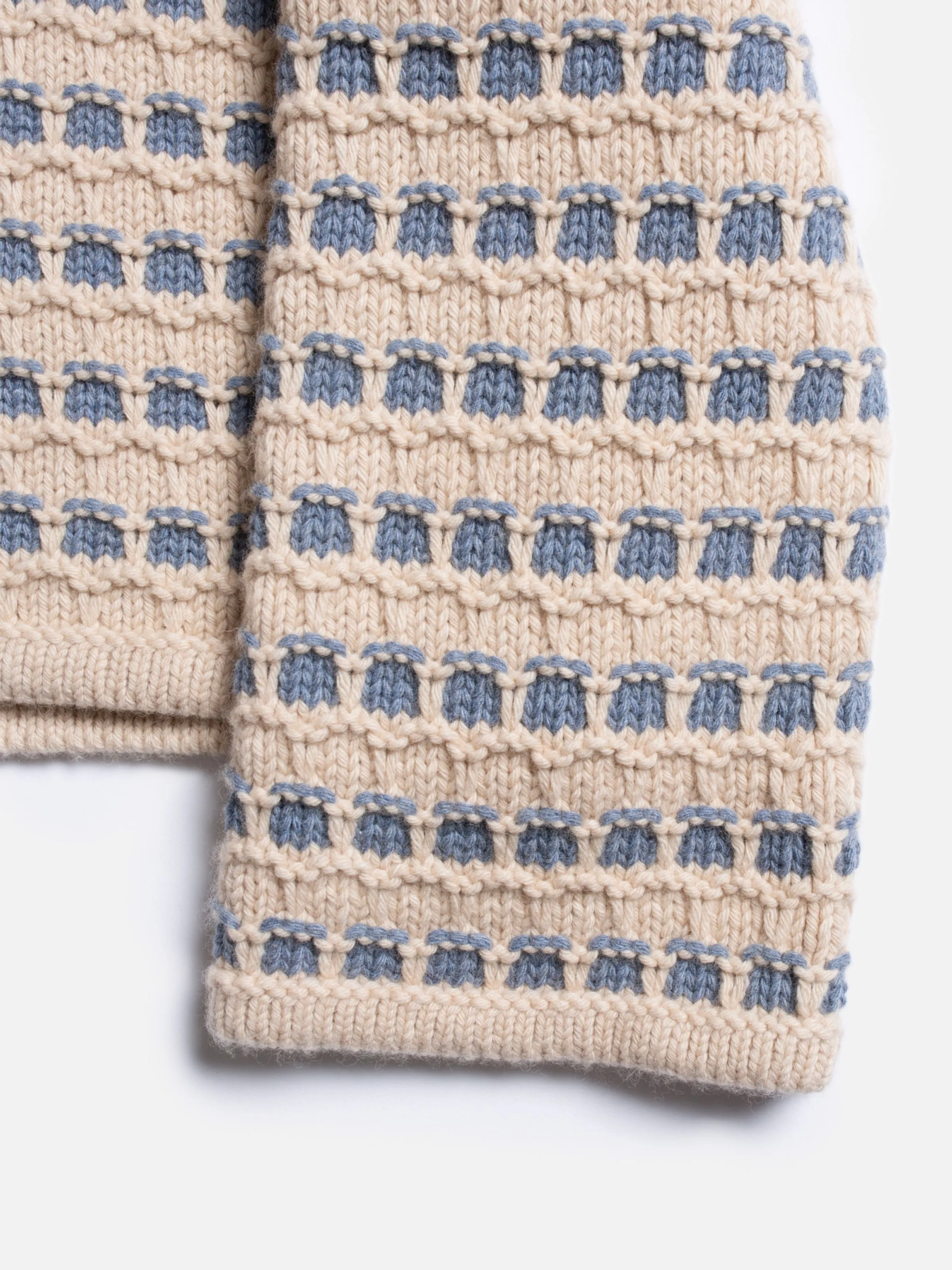 Gerd Striped Knit Sweater Blue/Beige