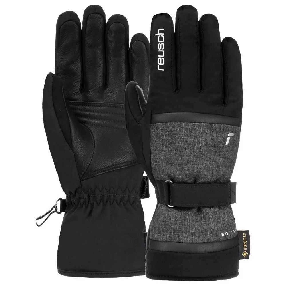 Gloves Reusch ---Alessia Gore-Tex Black Black Melange