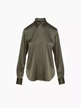 Harper Satin Fitted Shirt