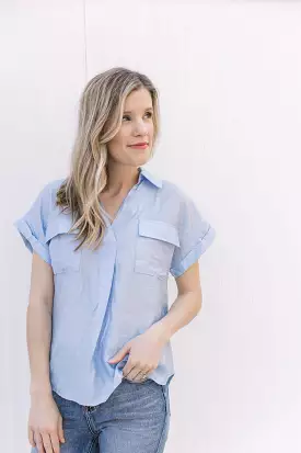 Ice Blue Top