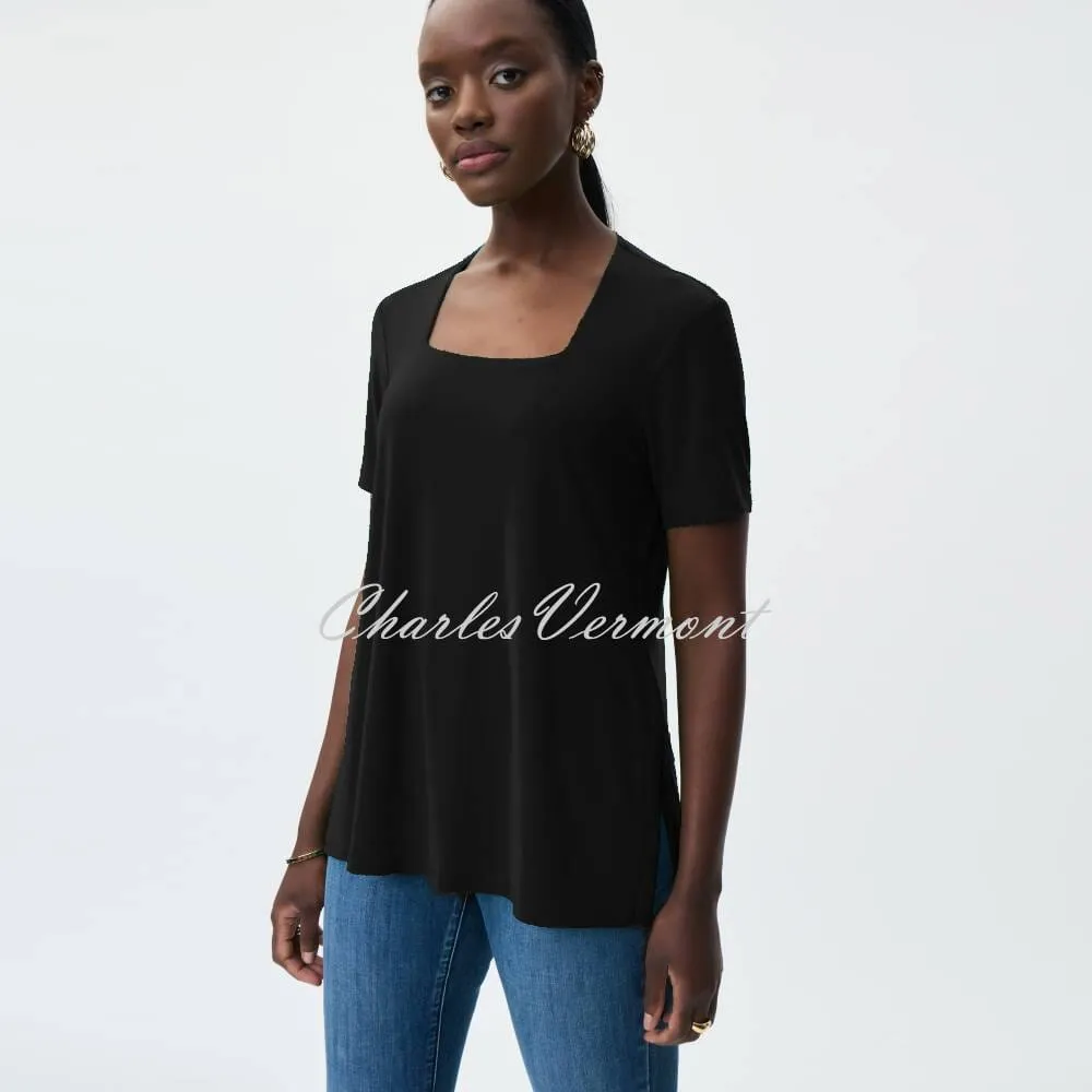 Joseph Ribkoff Square Neck Top - Style 231264 (Black)