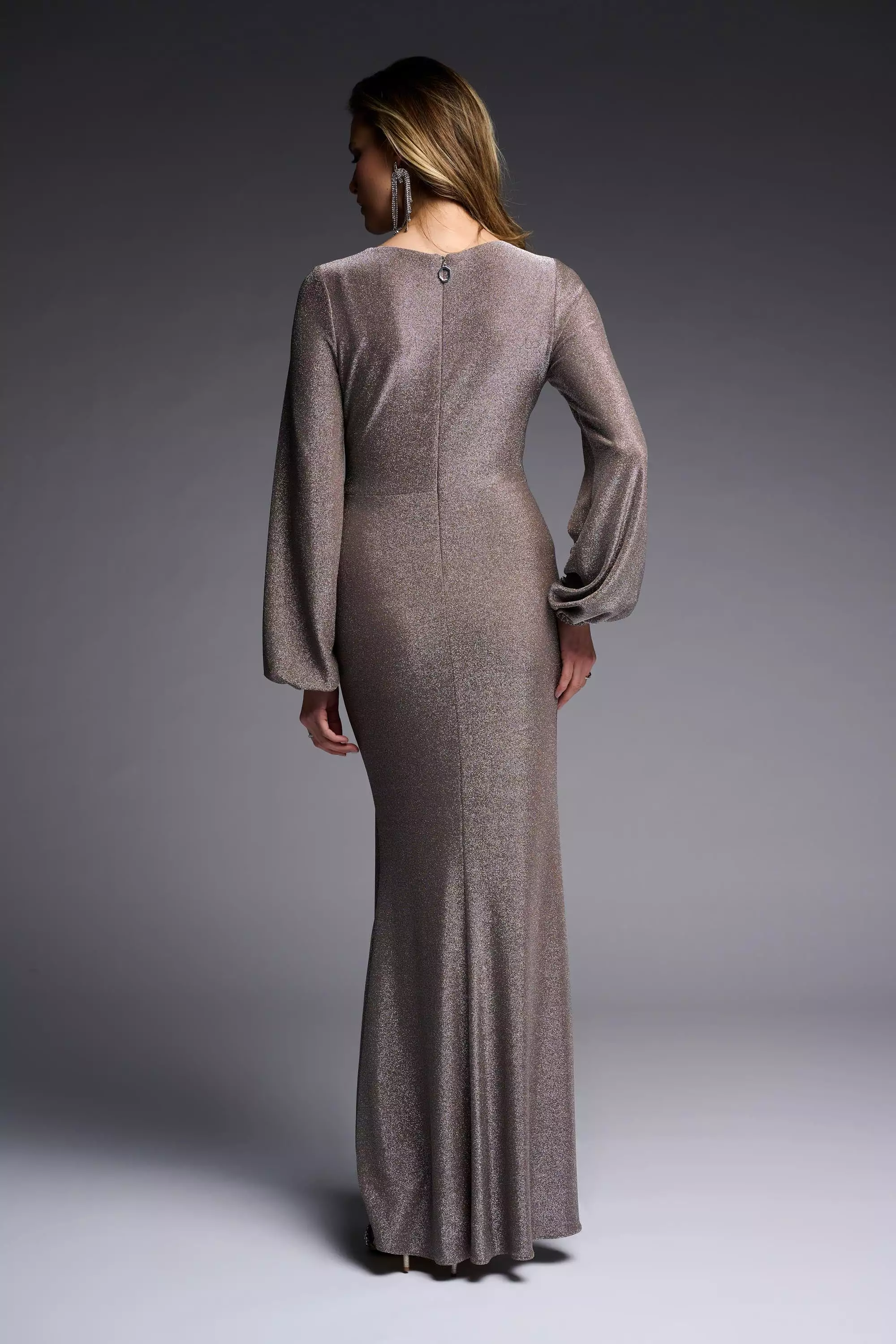 Joseph Ribkoff - Taupe Wrap Dress 223711