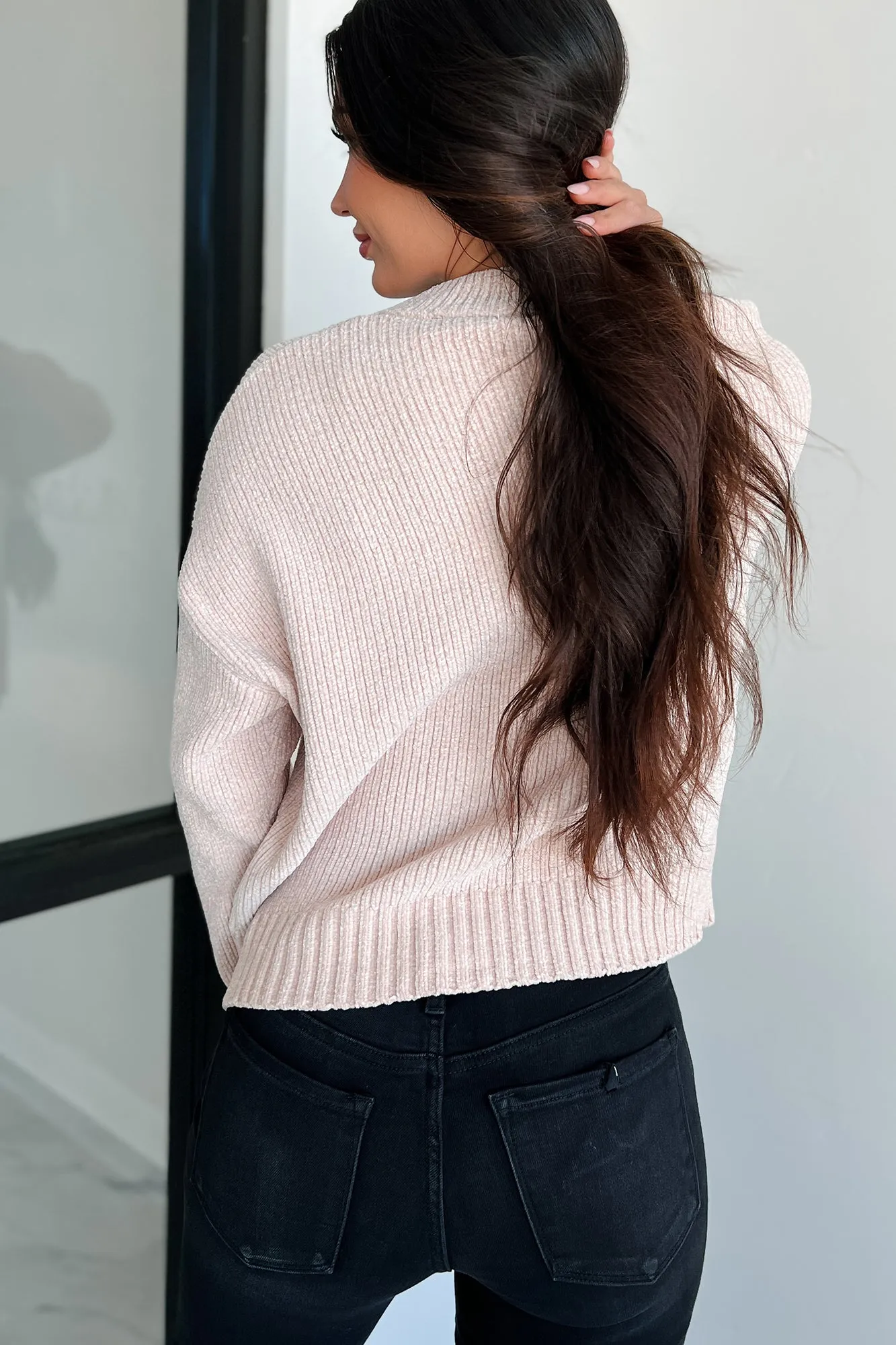 Latte Sippin' Chenille Sweater (Oatmeal)