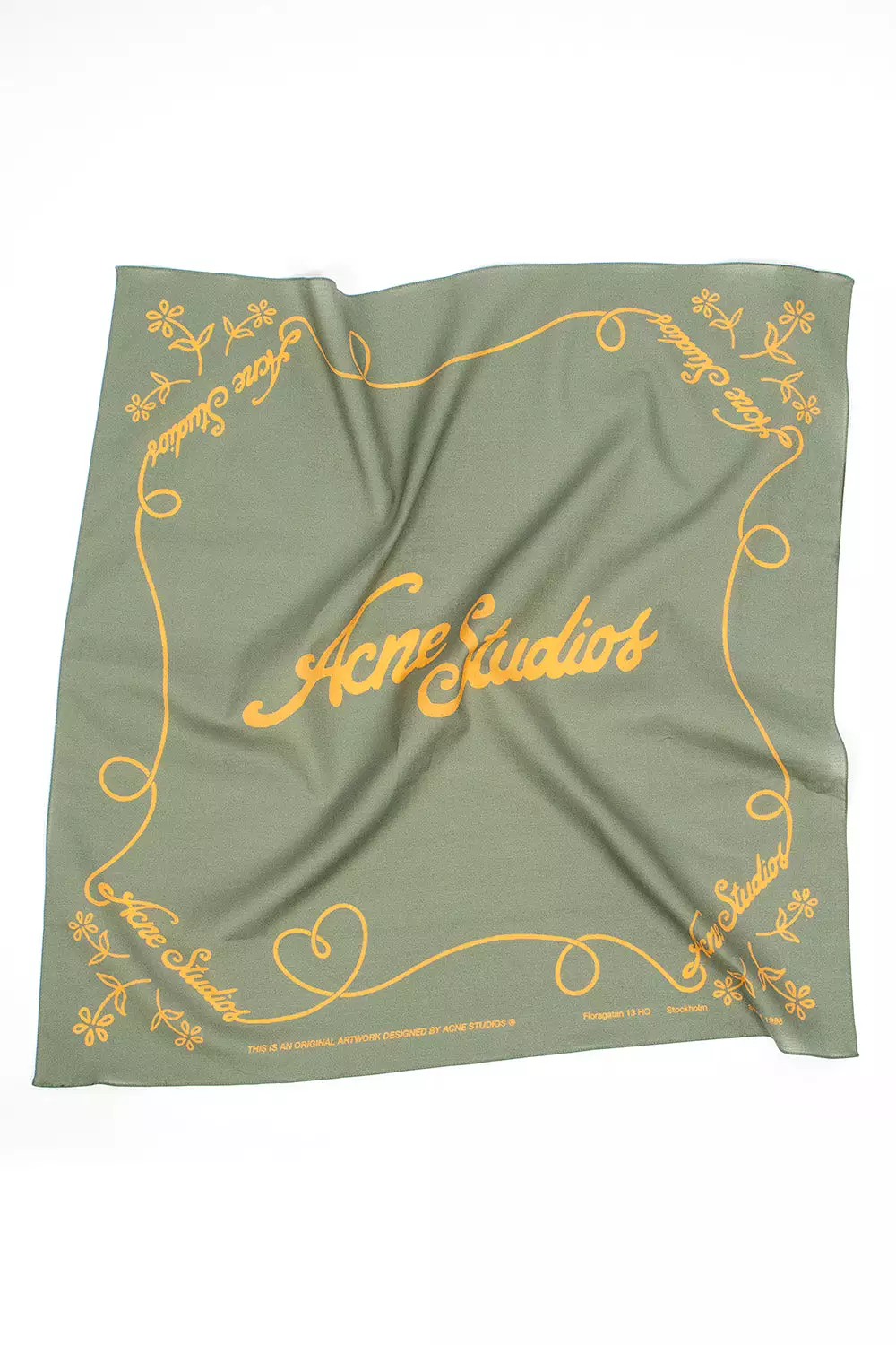 Logo Bandana Green/Honey Yellow