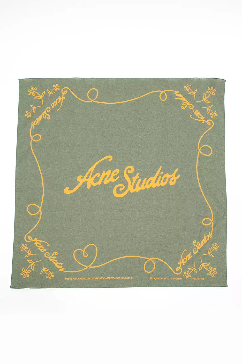 Logo Bandana Green/Honey Yellow