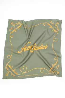 Logo Bandana Green/Honey Yellow