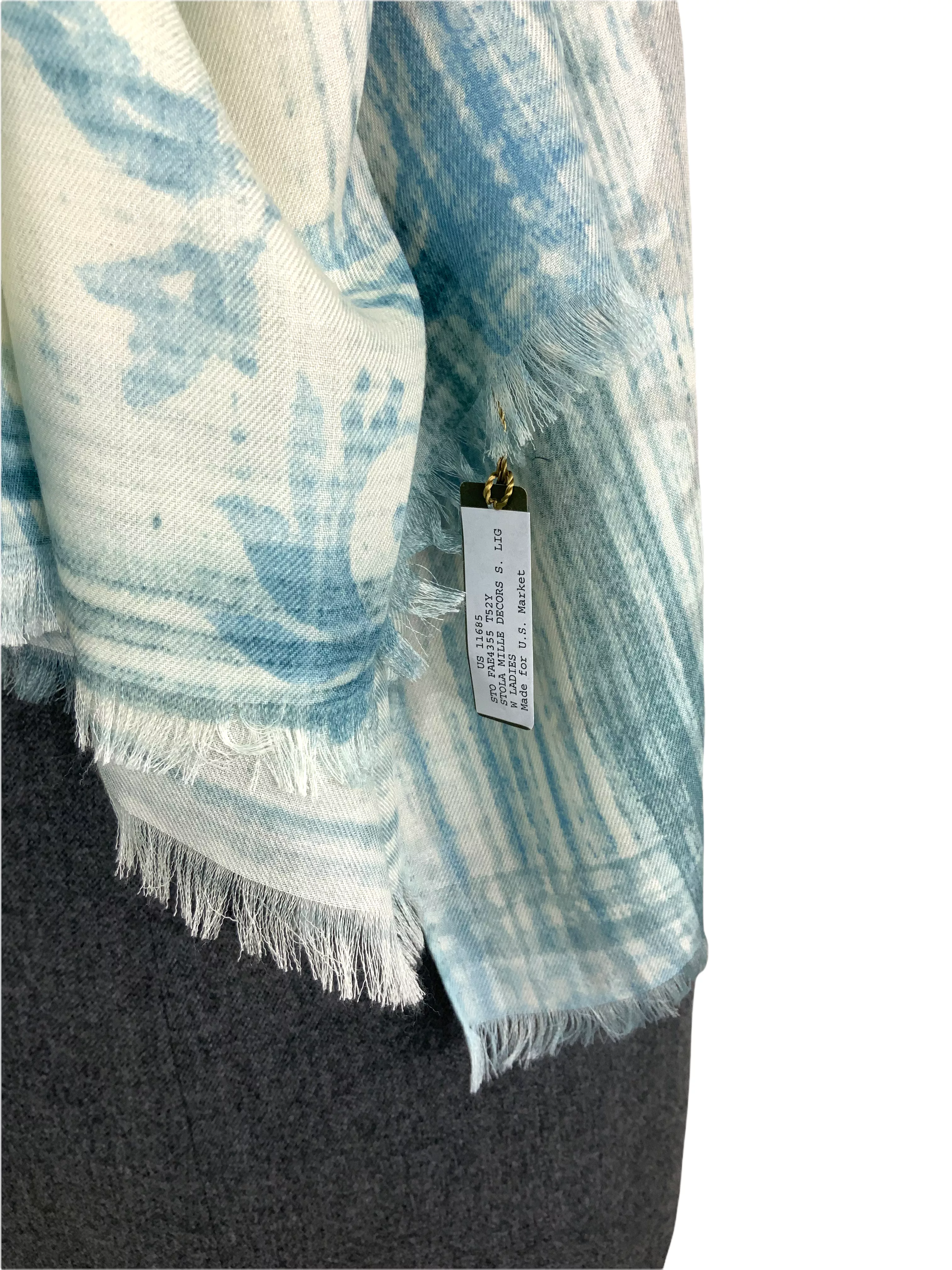 Loro Piana Floral-Print Cashmere Shawl Scarf NWT