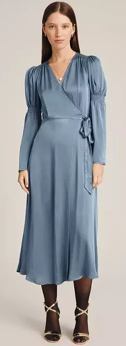 Maeve Satin Dress Blue