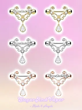 Maia Butterfly Nipple Rings Set