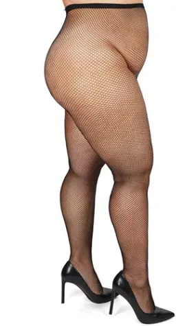 MeMoi Plus Size Curvy Fishnet Tights