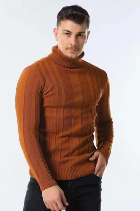 Men's Casual Warm Striped Sweater