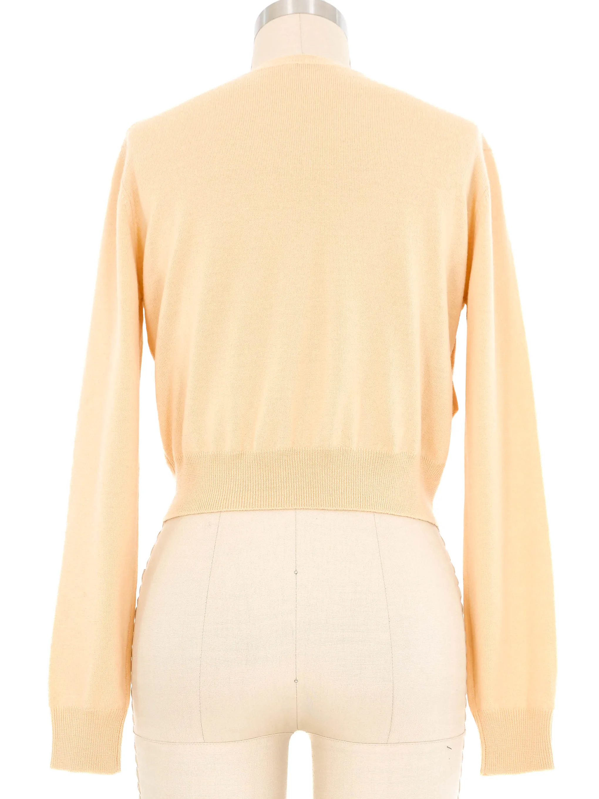 Miu Miu Embellished Cropped Sweater