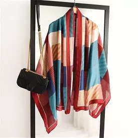 Multicolor Cotton Women Scarf