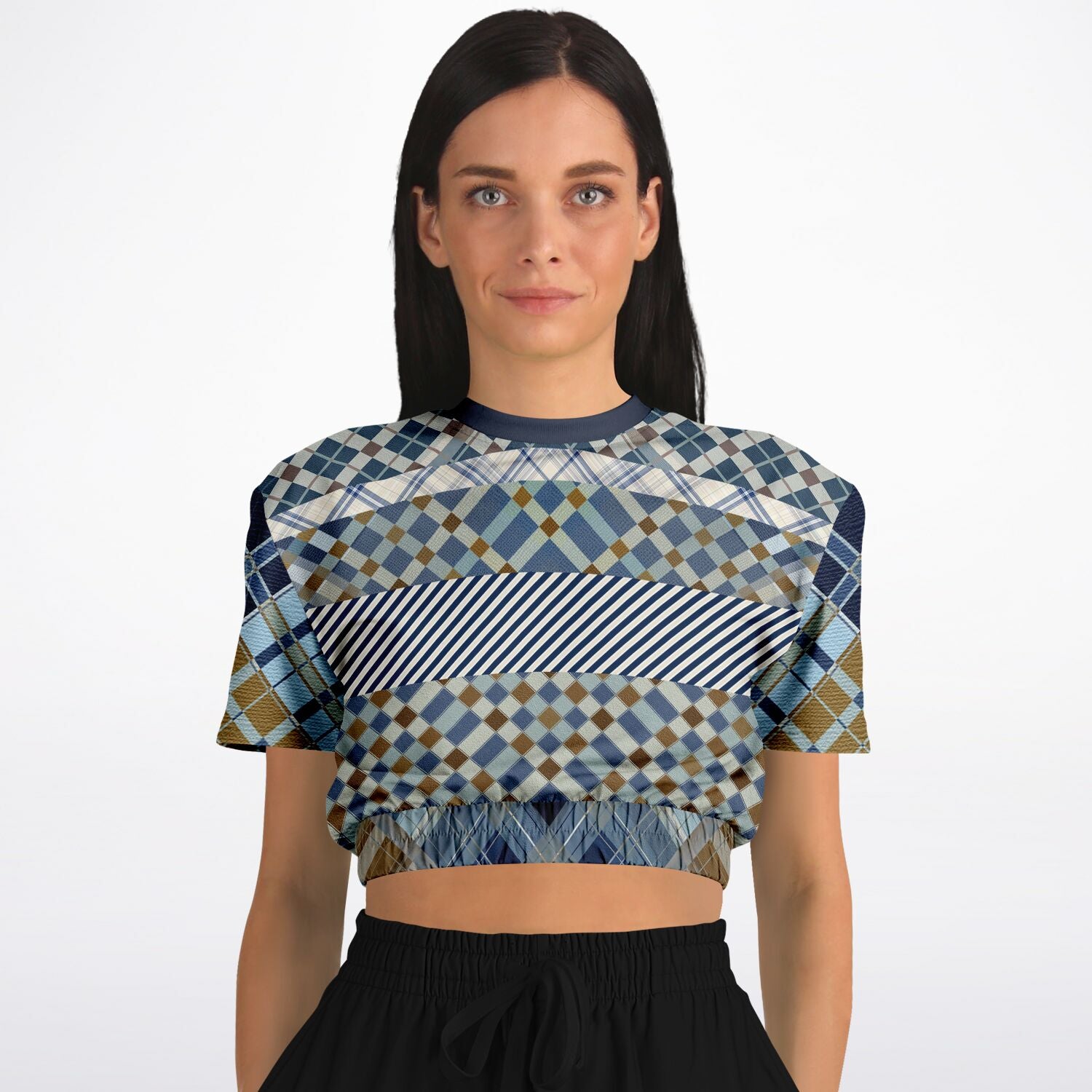 Nassau Short Sleeve Cropped Eco-Poly Sweater